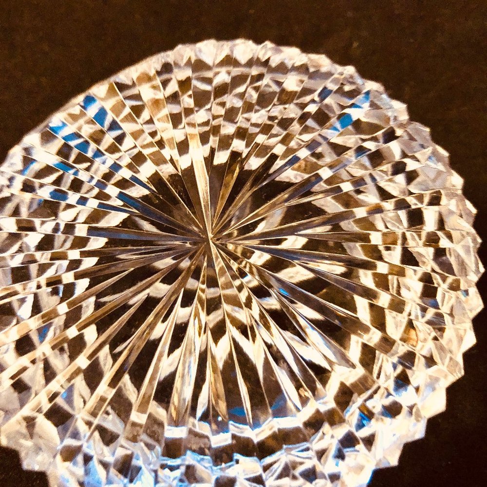 HOLD**WATERFORD CRYSTAL DIAMOND SHAPED PAPERWEIGHT